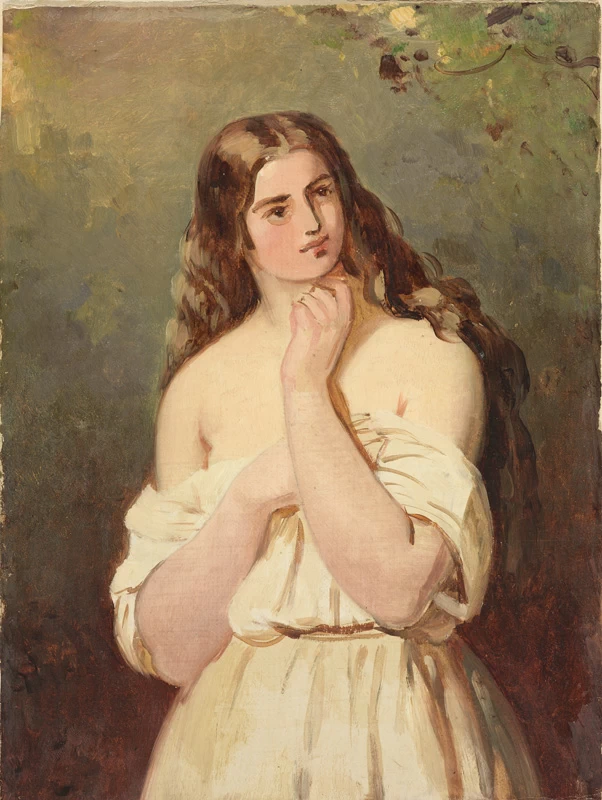 Julie Wilhelmine Hagen - Schwarz, Ritratto di donna, Art Museum of Estonia's 1